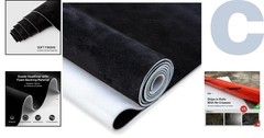 54″x60″ Black Faux Suede Headliner with Foam Backing – Interior Luxury Upgrade