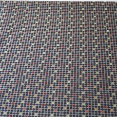 MCM Designtex Upholstery Fabric “Dot to Dot” Licorice Black, Red 3.6 yds