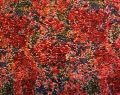 3 YDS FABRIC Memories of Home ANNA KRAJEWSKI SSI Multi Red Green Purple Floral