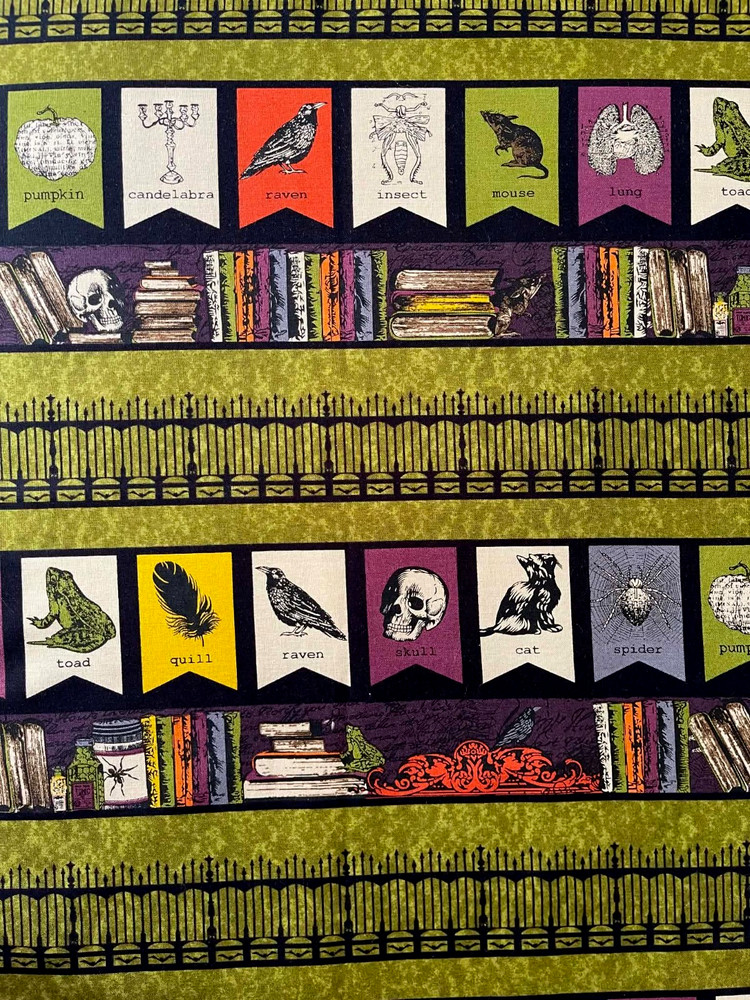 1 1/2 Yards Echo Park Paper Halloween 2013 Harry Potter Style Cotton Fabric
