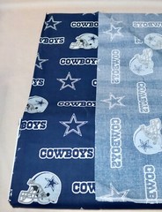 Dallas Cowboys ~ Large Logo Pattern NFL Cotton Fabric 1/4 Yard 9” X 56” New