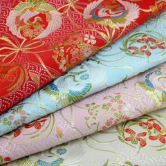 Chinese Satin Floral Fabric Cloth Handcraft DIY Material Sewing Coat Garment