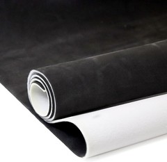 Foam Backed Black Suede Headliner Fabric 96″ x 60″ for Auto Interiors