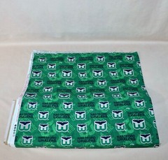 Hartford Whalers ~ Logo On Logo Pattern NHL Cotton Fabric 1/4 Yard 9” X 44”