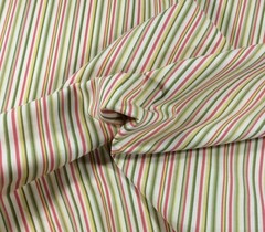 COVINGTON FREESIA GREEN RED YELLOW STRIPED FURNITURE FABRIC BY THE YARD 54″