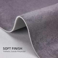 Suede Auto Headliner Fabric 120″ L × 60″ W with Foam 120″L×60″W Dark Gray