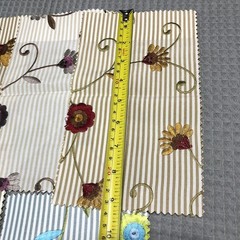Fabric Swatches 14pc Damask Floral Stripe Viscose Designer Vervain Craft Sample
