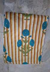 100% Indian Cotton Fabric Hand Made Print Floral Craft Sewing Fabric By 5 Yard