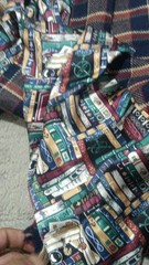scarf Multicolor Fabric Textile Material Books Theme
