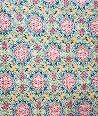 OOP 2014 Richloom Solarium Fabric Multi-Color Medallion 56″W x 65″L Water Resis