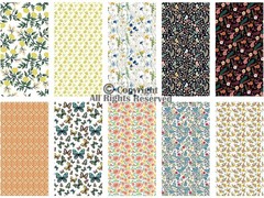 -25 Options- 100% Cotton Quilting Fabric Bundles 10pcs Fat Quarters 18”x21”-M…