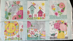 WILMINGTON PRINTS-KEEP SHINING BRIGHT #3007-68507-739 6 BLOCK PANEL-25″x43″