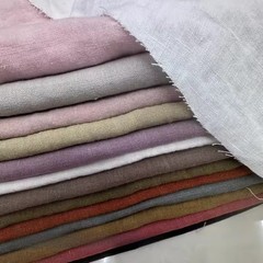 Linen and Ramie Hanfu Fabric for Sewing Cloth Natural Yarn-dyed Dresses Robe DIY