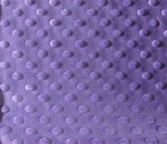 DARK LAVENDER MINKY CUDDLE DIMPLE DOT PLUSH SEW QUILT CRAFT FABRIC BTY & PRECUTS