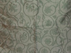 Highland Court “Embroidered Floral” 100% silk fabric remnants, various colors