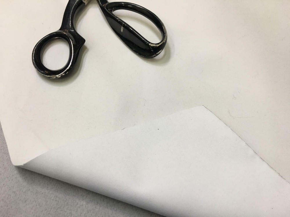 WHITE Black out lining drapery fabric by the yard 54″ wide