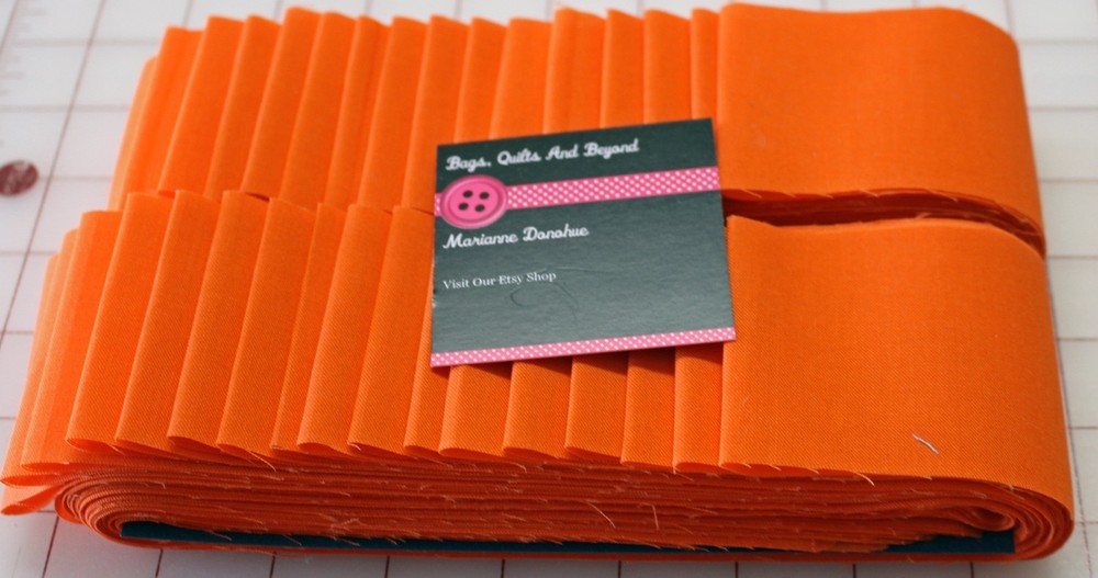 jelly roll Orange Solid, Forty ( 40) 2.5″ strips