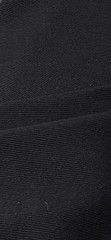 $40 for 2 Yards-100% Real Wool Coating Cavalry Twill Italian Fabric-BLACK COLOR