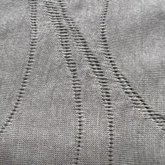Three Dimensional Textured Pleated Unique Gray 60″W Fabric Lot of 5 Of Yards $15
