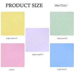 10 PCS 18×21 Inch Cotton Precut Quilting Fabric Bundle Solid Color DIY Craft