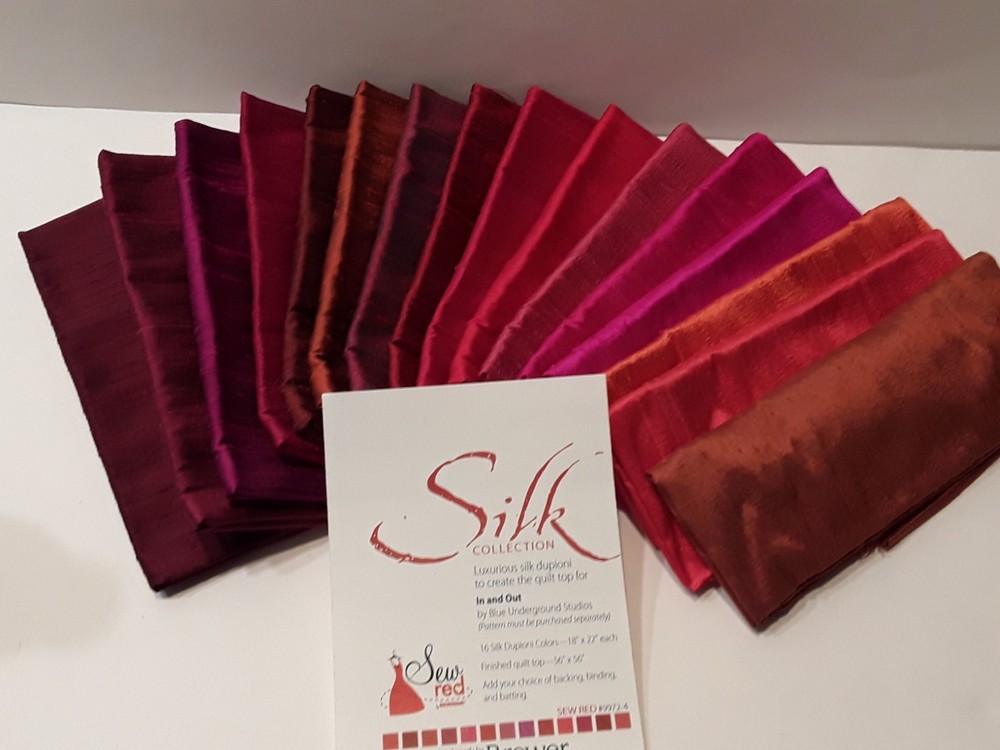 SILK COLLECTION 16 SILK DUPIONI COLORS 18″X22″ EACH NEW