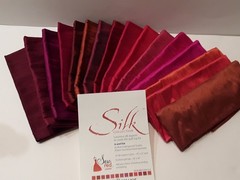 SILK COLLECTION 16 SILK DUPIONI COLORS 18″X22″ EACH NEW