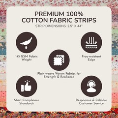 Waterlily Pond Twirlie Roll: 40 Precut Floral Cotton Fabric Strips for Quilting