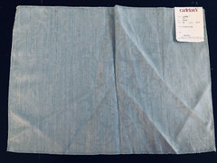 CARLETON V La Reine in Blue 13 3/4 x 18 3/4″ Wool Linen Damask Fabric Sample