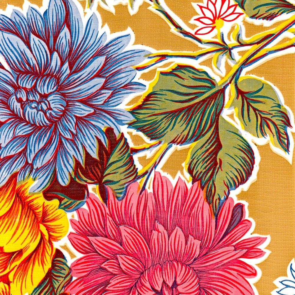 Mum Tan Oilcloth Fabric By The Roll (12 Yards)