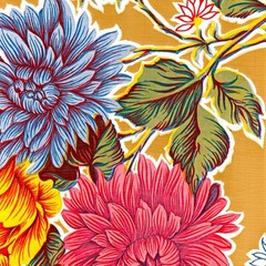 Mum Tan Oilcloth Fabric By The Roll (12 Yards)