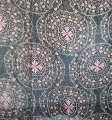 Star Fabrics Inc. Black Floral Sheer Polyester Chiffon Fabric 60×72″