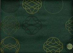 Maharam Fasten Monsoon Modern Contemporary Geometric Medallion Upholstery Fabric