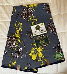 Ankara/Kitenge Fabric from Tanzania, 6 Yards of African Wax Print, 100% cotton