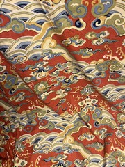 Vintage Larsen? 115” Sq Panel Woven Printed Upholstery Fabric Auspicious Clouds