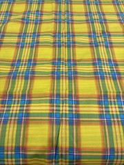 Marcus Brothers Cotton 100% Poplin Fabric Material Tartan Madras Check Rainbow