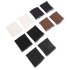 5 Pairs Pure Cotton Threaded Edge Fabric Knitted Cuffs for Sleeves Elastic