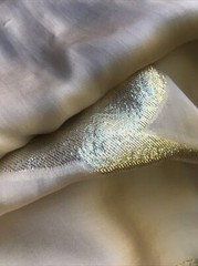 Pure 100% Silk Fabric partial panel 58”x23”all natural suitable scarf face cover