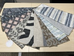 10 Pack Upholstery Samples Various Interesting Patterns Ea ~17” X 19”