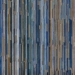 Designtex moquette Capetown blue Velvet striate Modern Upholstery Fabric