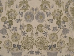 SOFAS & STUFF CURTAIN/UPHOLSTERY FABRIC DESIGN Coromandel 5.1 METRES BASIL V&A C
