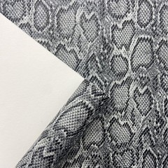 12″X54″ Snake Patterned PU Faux Leather,Embossed Snake Textured Faux Synthetic
