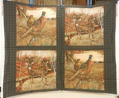 Pillow/Quilt Squares Ruane Manning for Fabric Traditions 36″x44″ Pheasant Deer