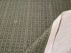 1.75YD PARKER & JULES Birdlip Hunter Colorway 100% Oyster Linen Fabric Belgium