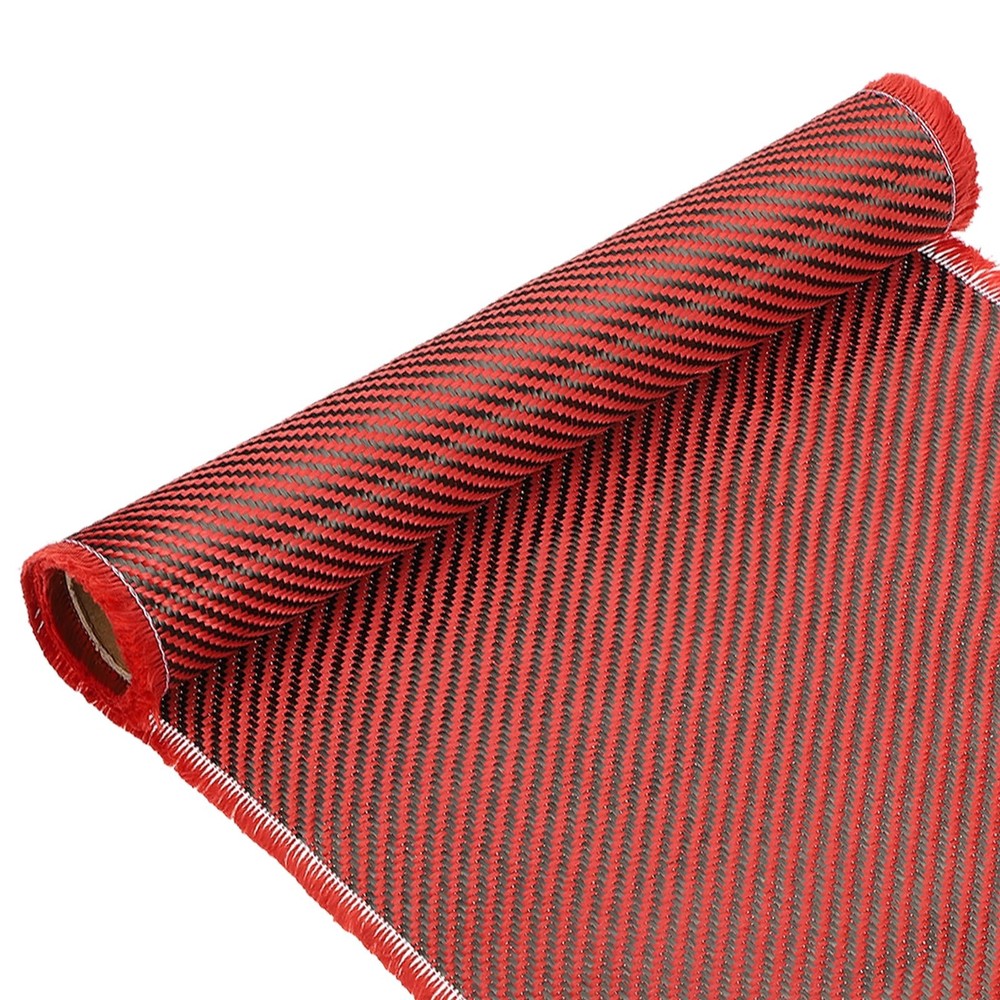 Carbon Fiber Fabric Sheet Roll 4.9ft x 11.8″ 2×2 Twill Weave 3K 220g for Repair
