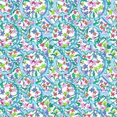 Florescence – Vanilla Vineyard Periwinkle by Sam Wilde for Free Spirit – 1/2 yd