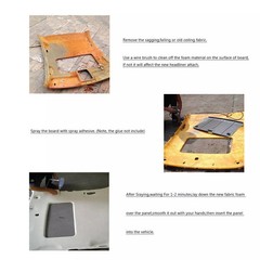 Headliner Fabric with Foam Backing Automotive/Home Micro-Suede Headliner Fabric