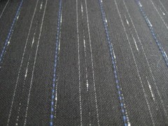 Dormeuil Kidor Wool Kid Mohair Fabric Navy Stripe 2.8m/ 3.1yd 740g England Suit