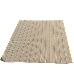 Striped Raised Chenille Velvet Blue Brown Upholstery Fabric 55×62