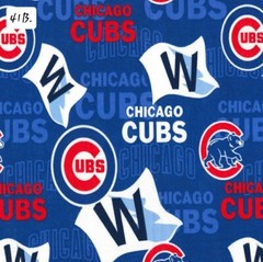 Sports Cotton Fabric by the ½ yard- Baseball Teams