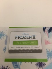 BRAND NEW DISNEY FROZEN 2 ELSA ELEMENT COTTON TOSS FABRIC FAT QUARTER 18″ X22″